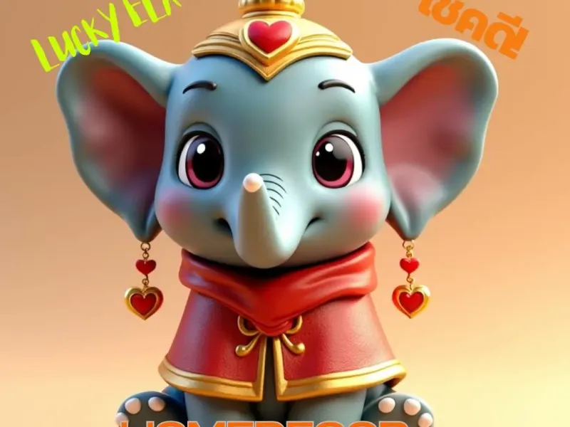 Lucky Ela: cute baby elephant