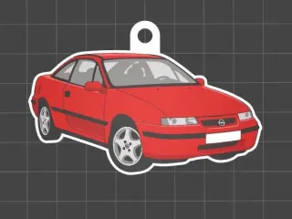 🚗 Opel Calibra – Llavero STL multicolor