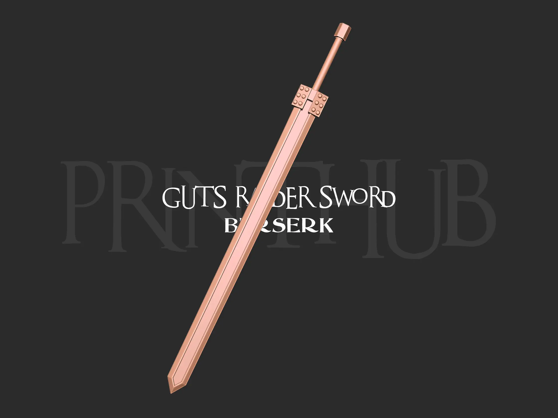 Guts Akıncı Kılıcı Cosplay Berserk