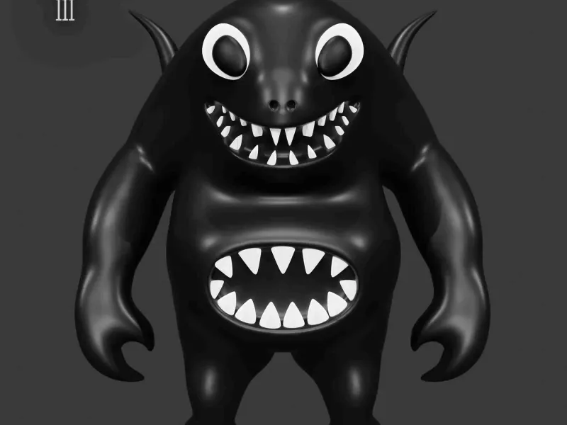SHARKY CLEE FROM GARTEN OF BANBAN 3 MONSTERS | FAN ART | BGG