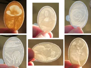 Key Chain Lithophane Classic Art Collection