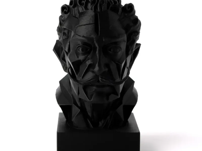 Cubist Dali Bust – Modern Geometric Sculpture