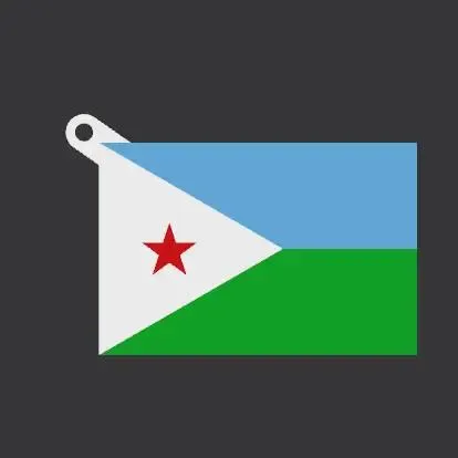 DJ - Djibouti Flag keychain