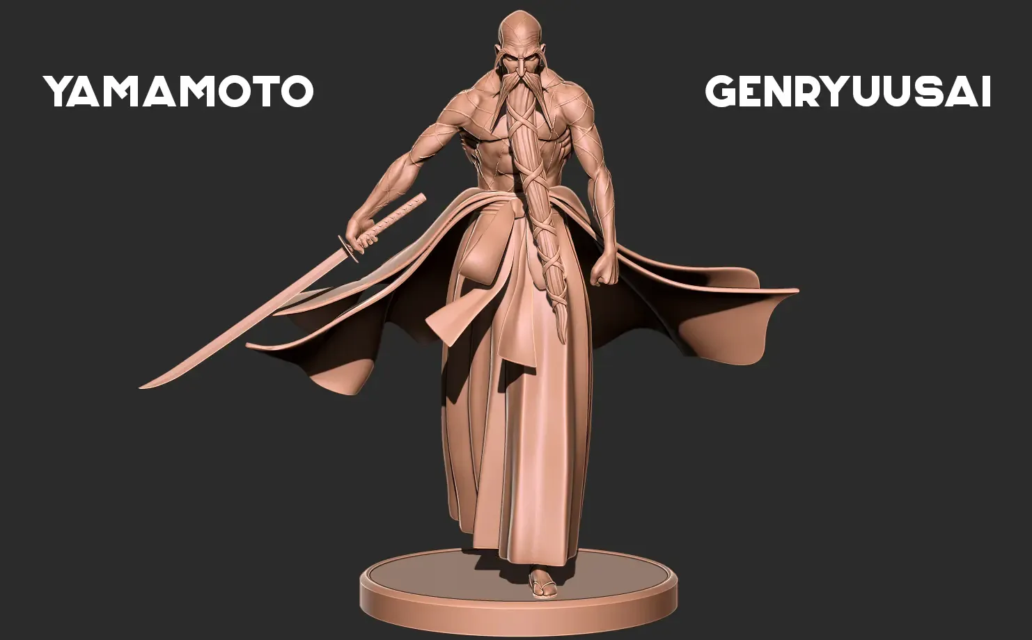 Yamamoto Genryusai - Bleach 3D print model