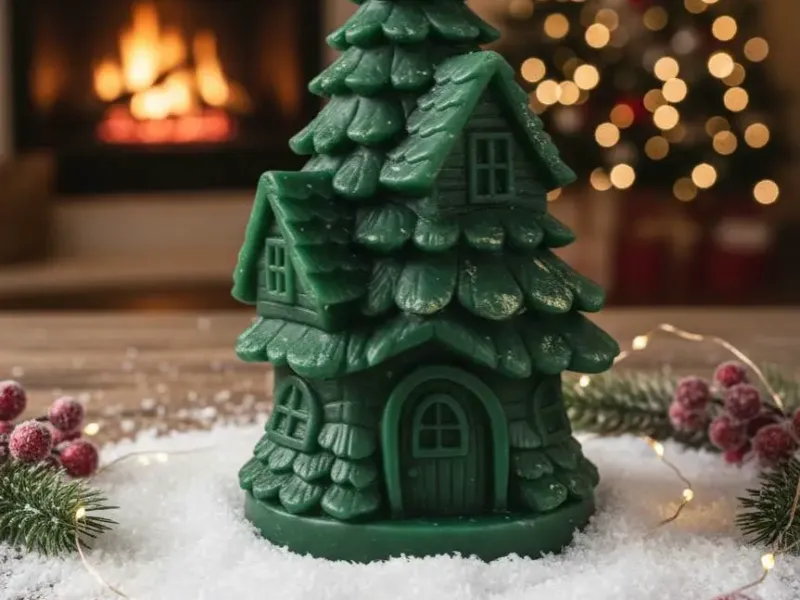 Pine village christmas
