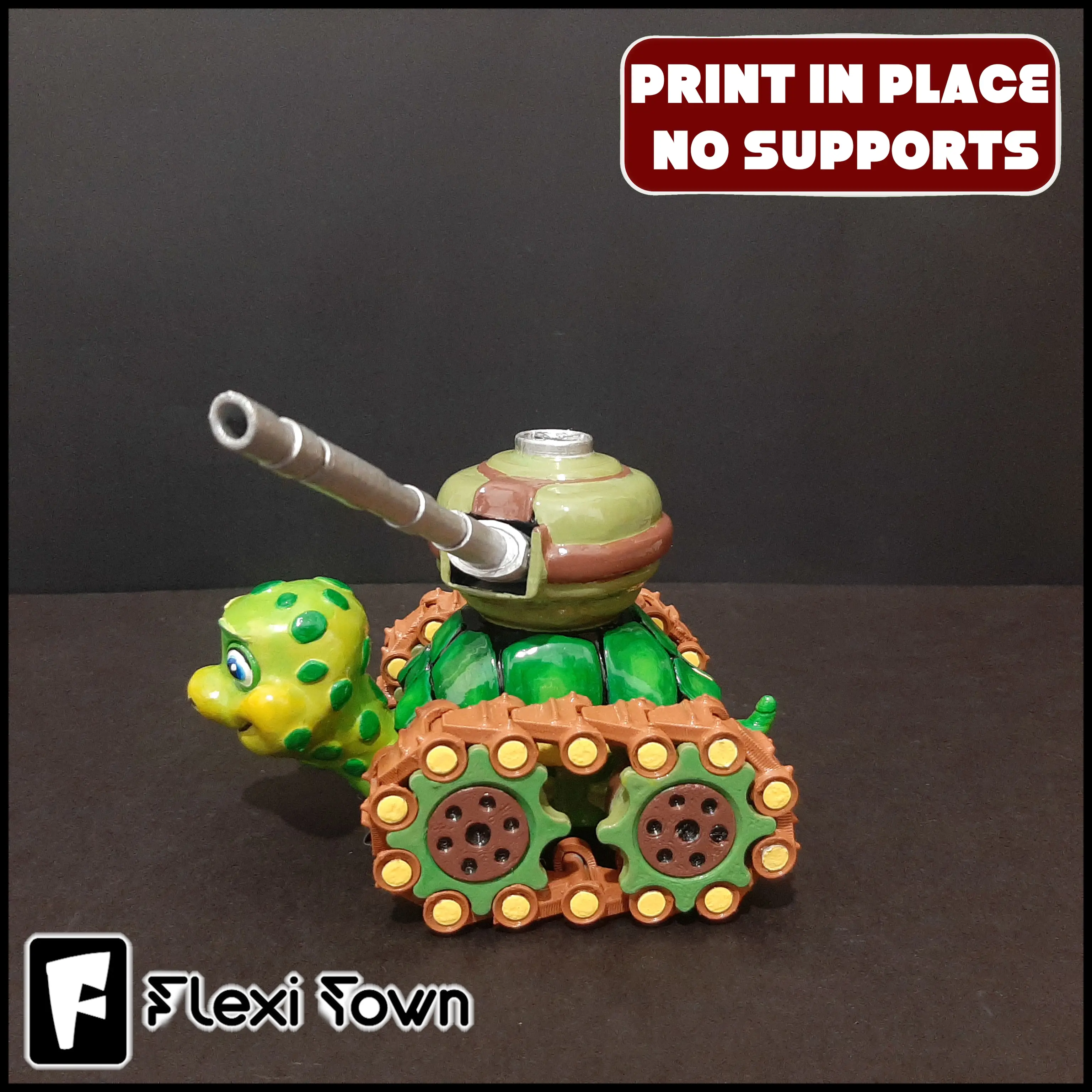 Flexi Print-in-Place Tank Turtle