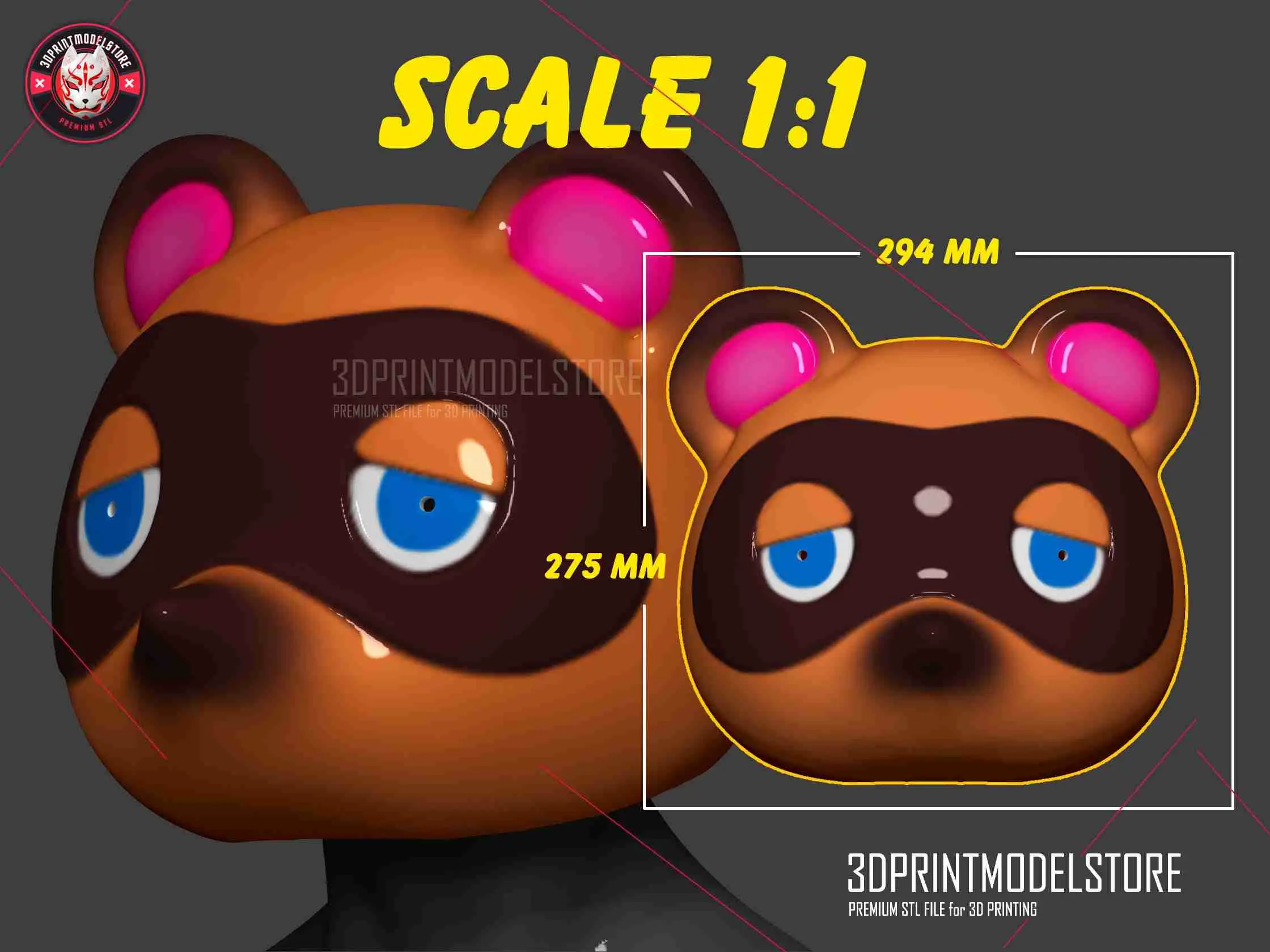 Maschera Tom Nook - Animal Crossing New Horizons Cosplay