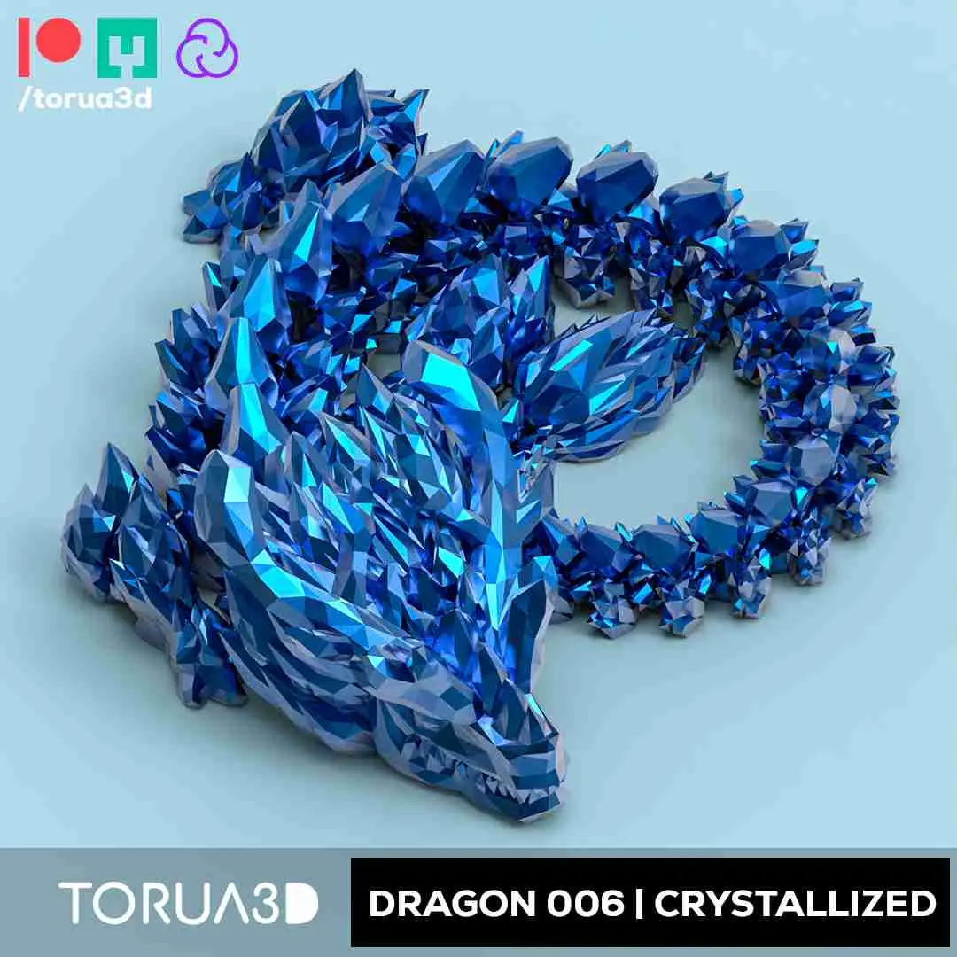 Articulated Dragon 006 Crystallized