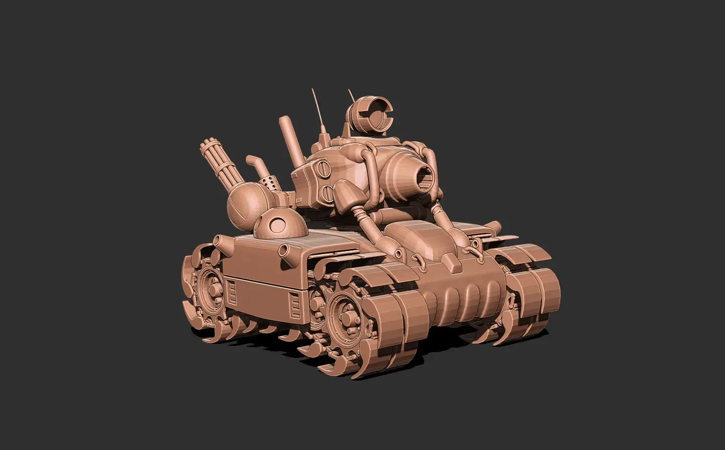 Metal slug tank 3D print model