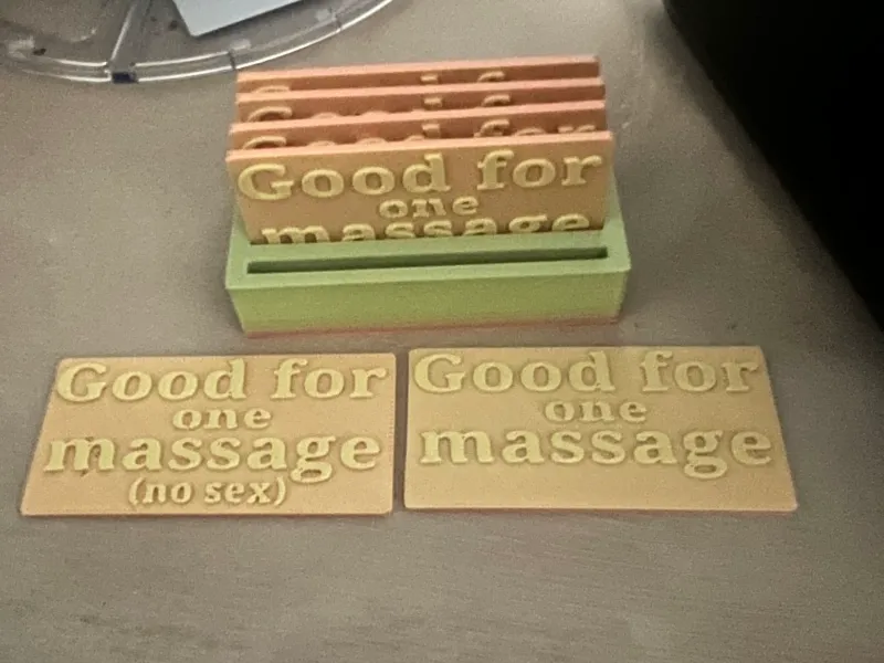 Massage coupons