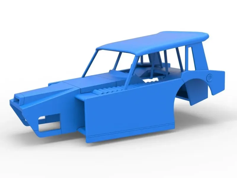 Shell of Vintage Dirt Modified stock car V6 Scale 1:25