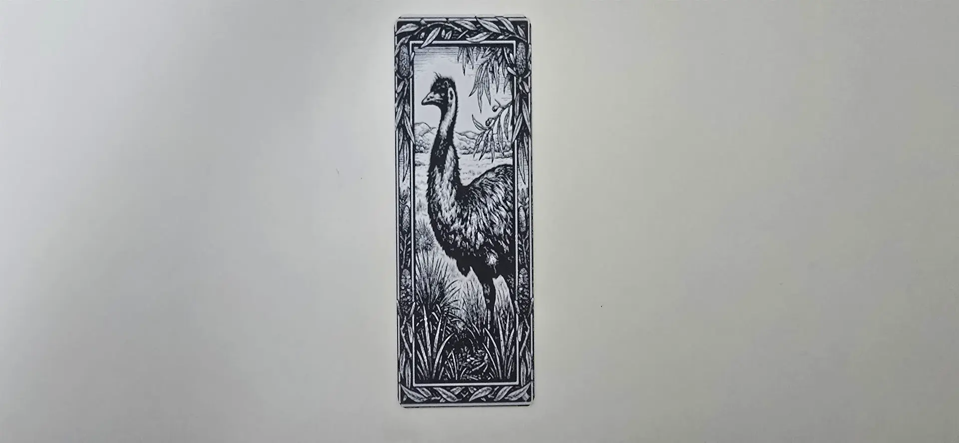 Australian Emu Wildlife Bookmark