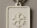 Chaveiro 3D – Floco de Neve-1
