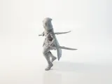 Lady Assassin Figurine Female Character 3D Printable-2