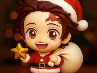 Chibi Navideño Tanjiro Kamado