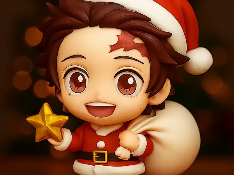 Chibi Navideño Tanjiro Kamado