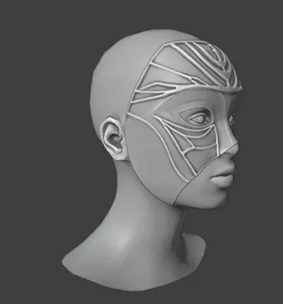 Katarina Masque of the Black Rose - Mask (in game version)