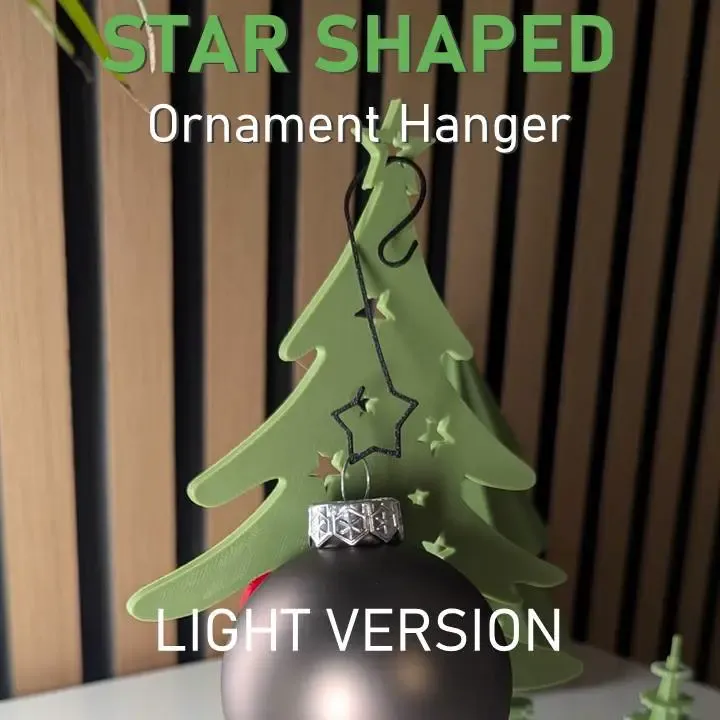 Stervormige Ornamentenhangers - Lichte Versie