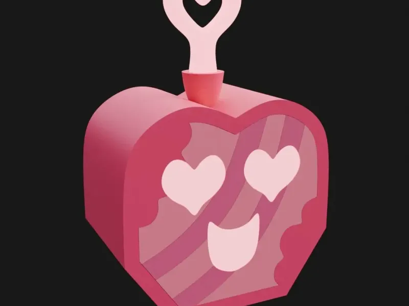 Love Blox Fruit 3D Model Fan Art