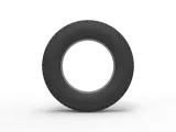 Semi truck tire 6 Scale 1:25-4
