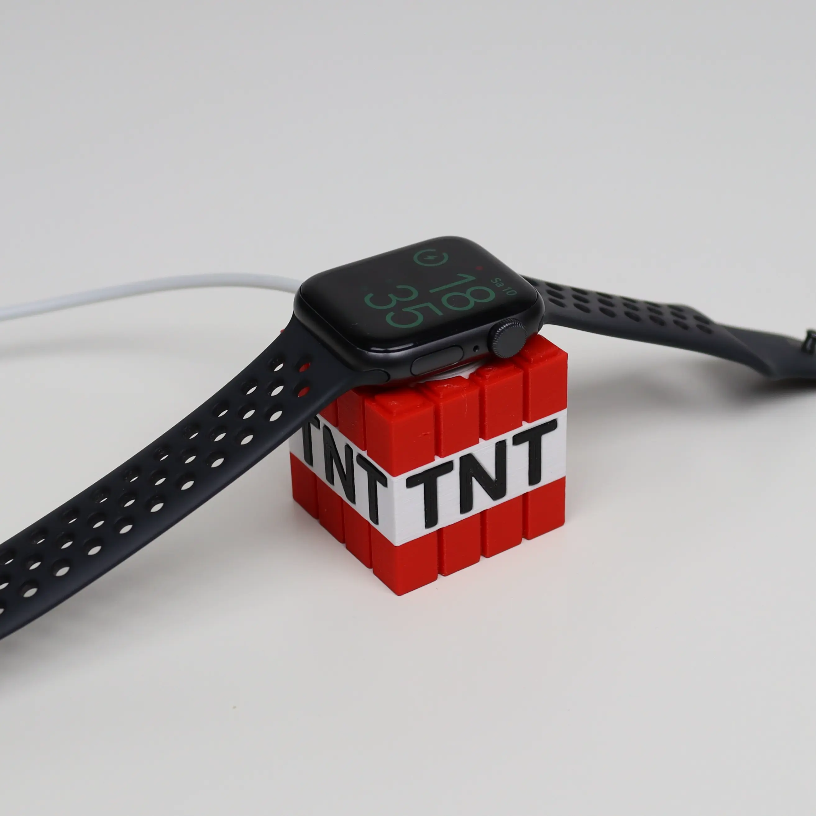 MINECRAFT TNT APPLE WATCH STAND