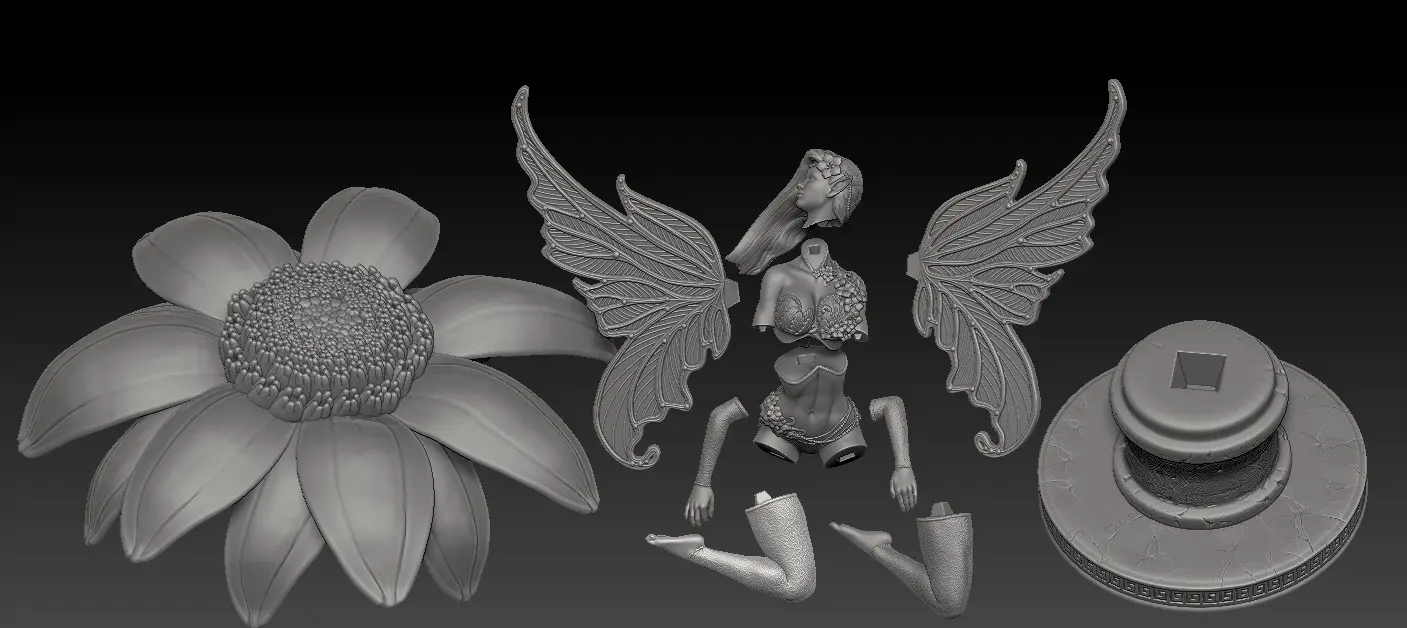 Fée en fleur