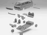 VW T3 - Kit di modellini in scala H0-3
