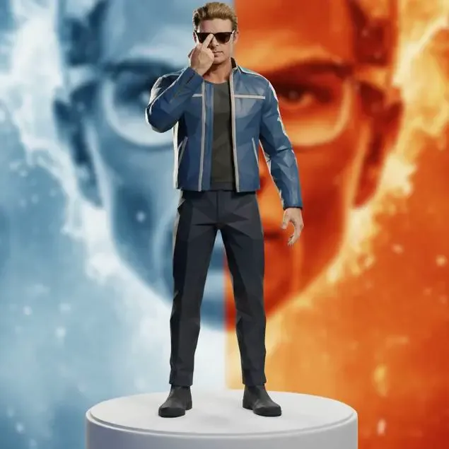 Mortal Kombat II 2 Johnny Cage Funny gesture F U glasses