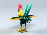 Cartoon Rooster 3D model-2