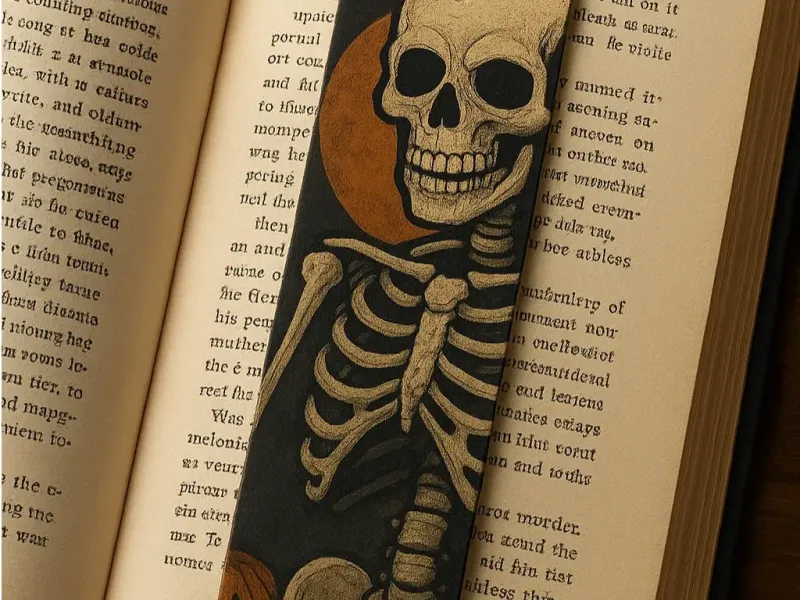 Bookmark Halloween reading