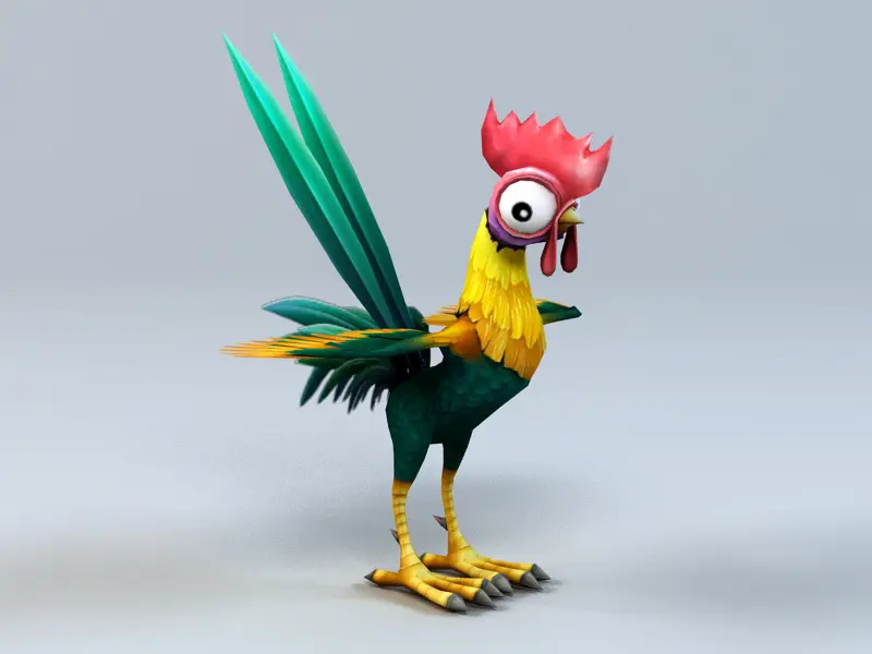 Cartoon Rooster 3D model | 3D models download | Creality Cloud