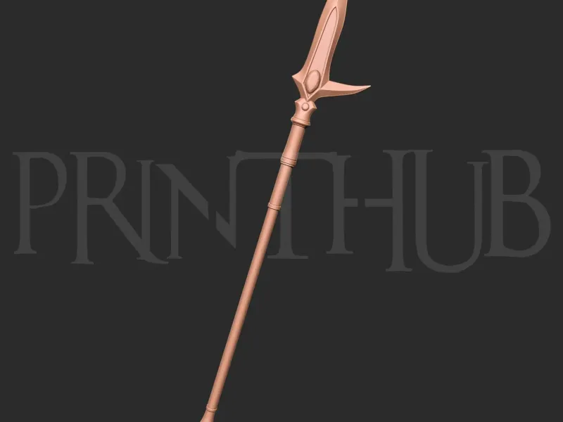 HyoujinYari Level 2  Onimusha 2 Inspired Ice Spear 3D Prop