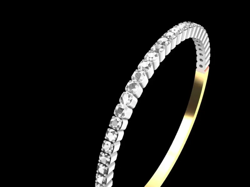Half Eternity Ring Square Base