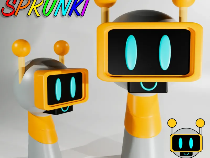 FUN BOT SPRUNKI INCREDIBOX ROBOT | Sprunki 3D Model STL Fan