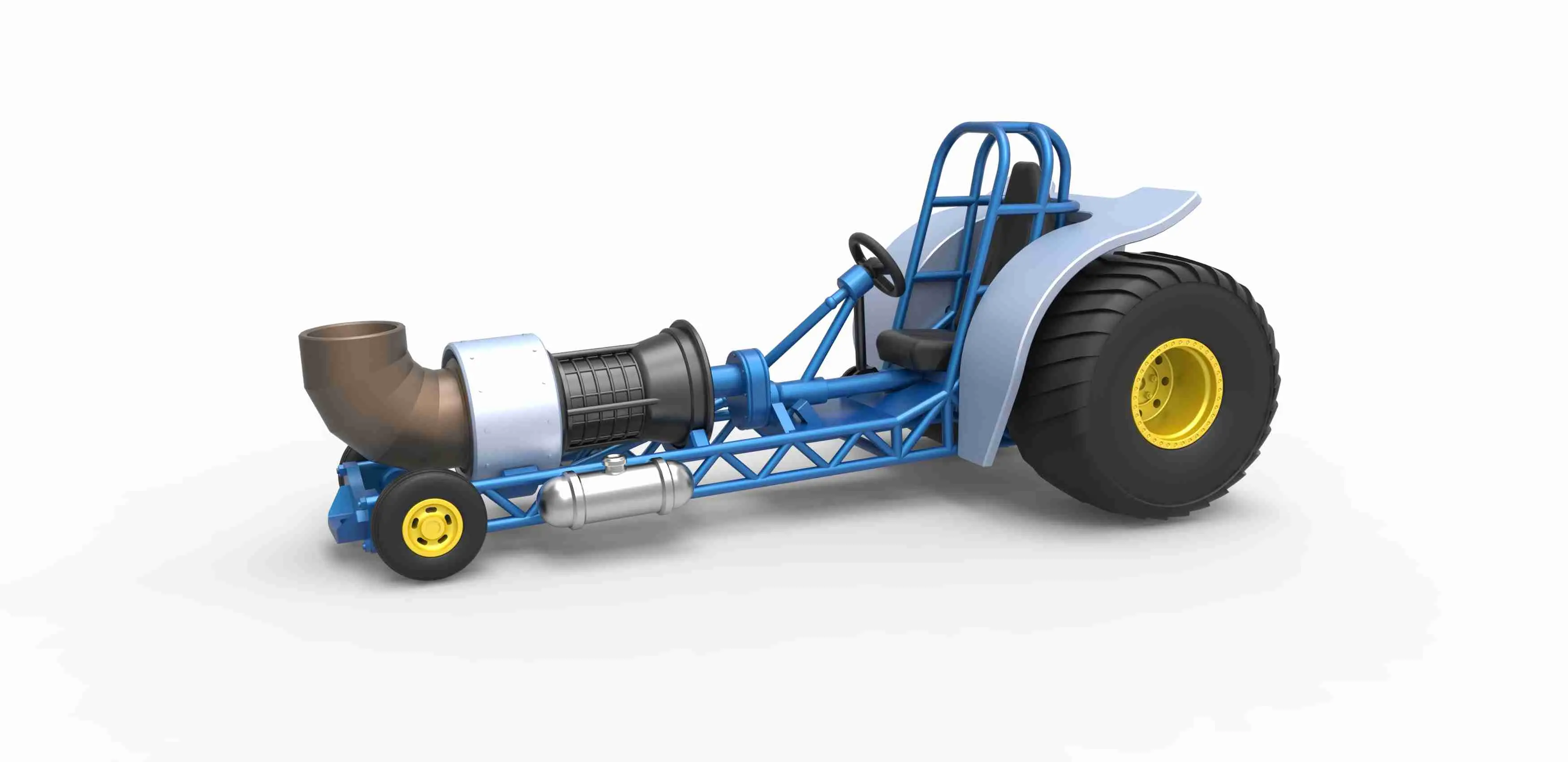 Mini trekker met straalmotor V2 Schaal 1:25