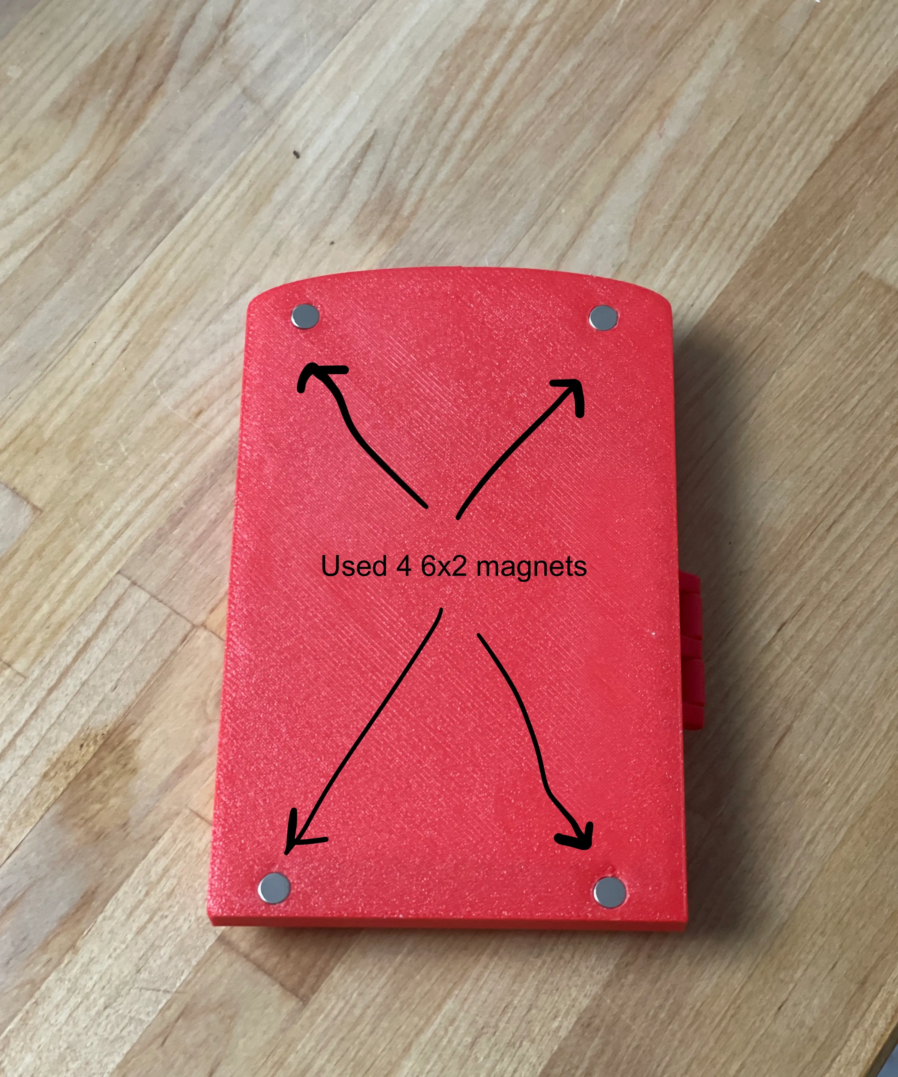A Post-it Note holding FRIDGE Fridge Magnet
