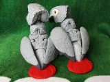 Figure articulée du gris d'Afrique-5