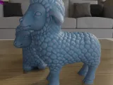 Cute Lambs STL 3D Model Adorable Nativity Scene Sheep-2