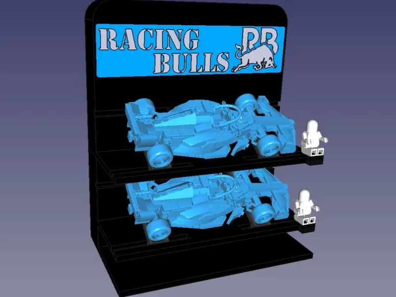 Lego F1 Speed Champions Display Stand Racing Bulls