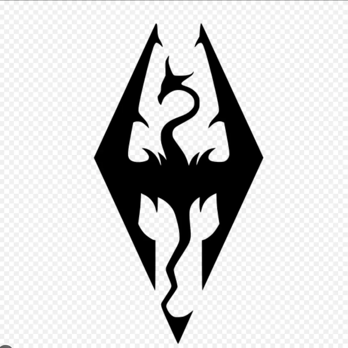 Skyrim : The Elder Scrolls V (logo and keychain)