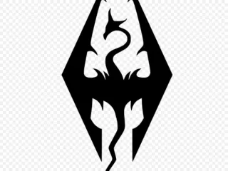 Skyrim : The Elder Scrolls V (logo and keychain)