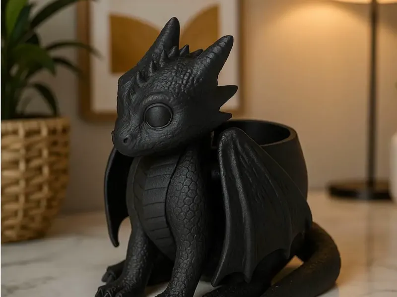 Toothless Planter – Cute Dragon Flower Pot