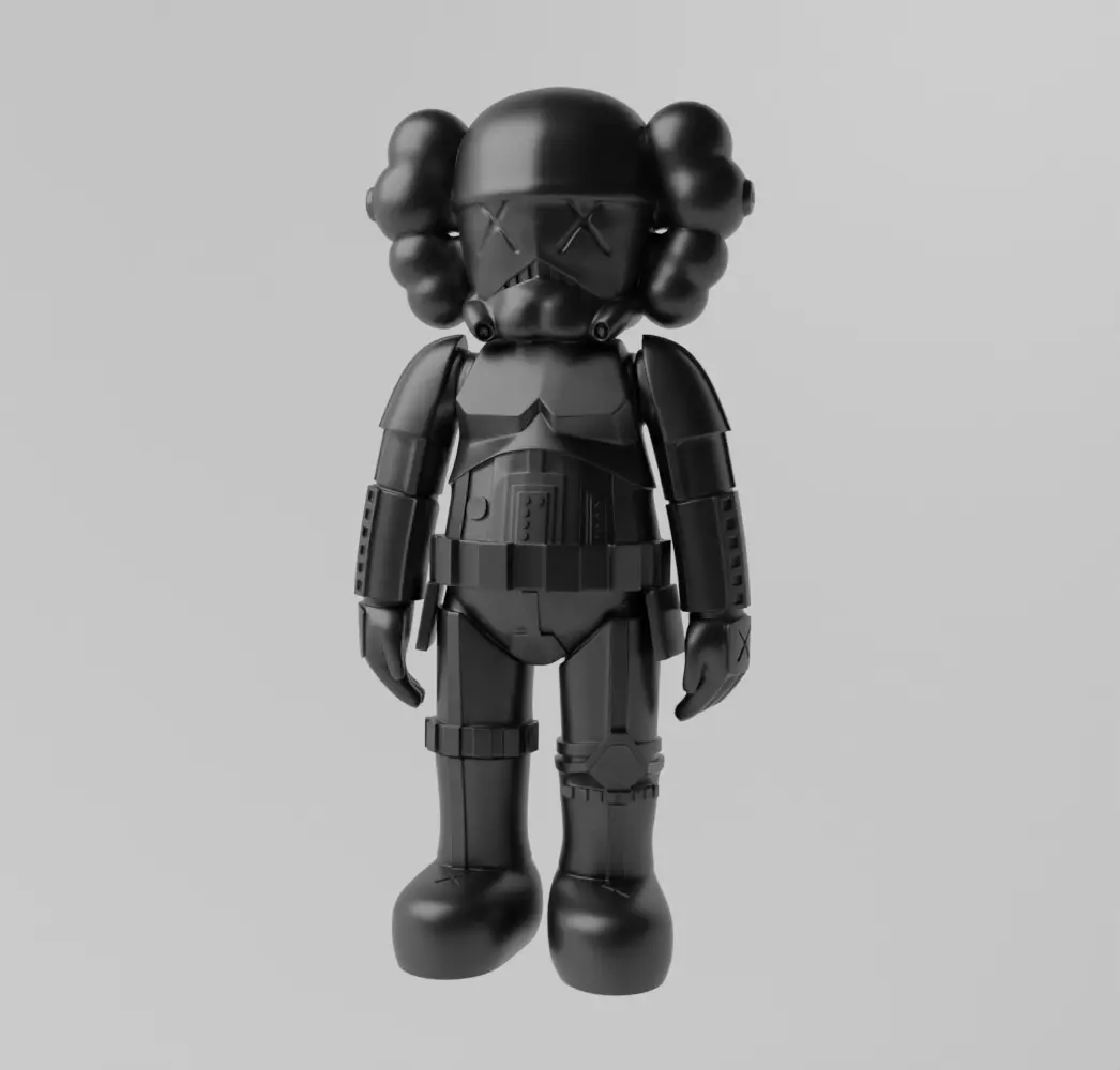 Kaws Stormtrooper Art Toy Fan Art