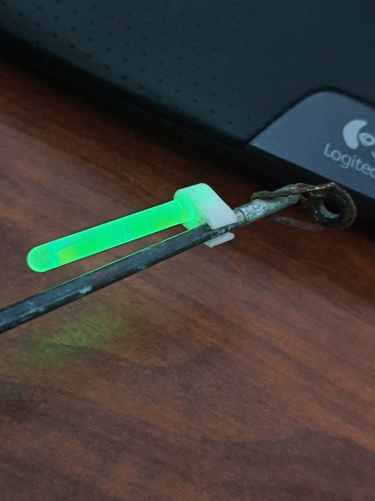 Glow Stick Clip for Fishing Rod