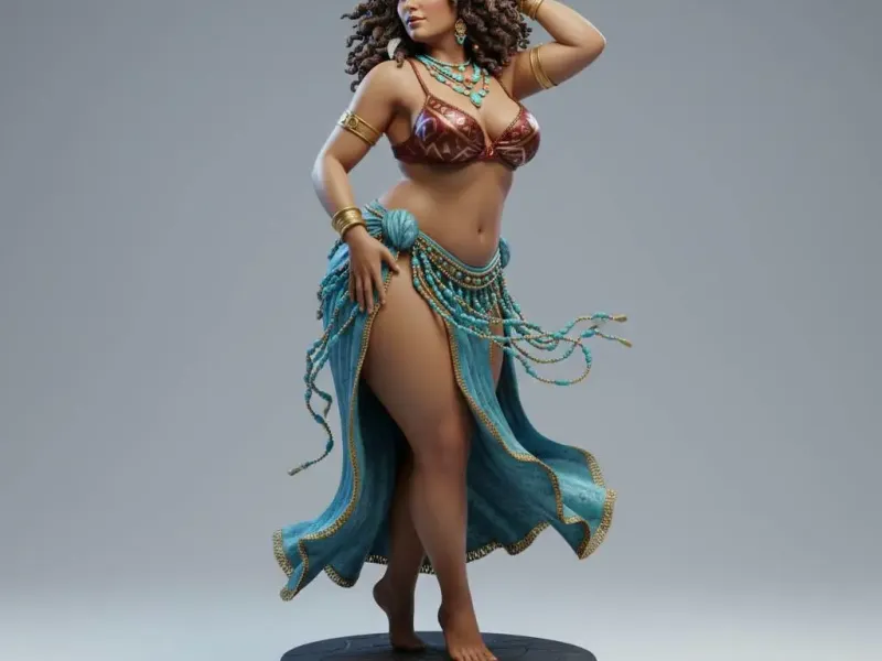 Azure Mirage Dancer Jewel of the Oasis Collectible Figurine