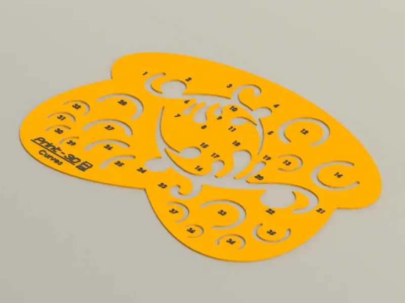 Multiple Curves - Drawing Stencil