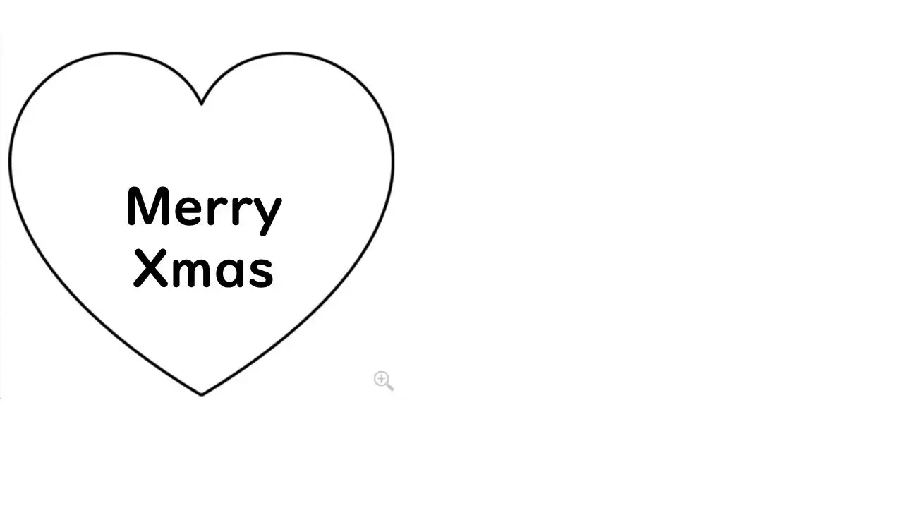 Cookie cutter Heart - Merry Xmas