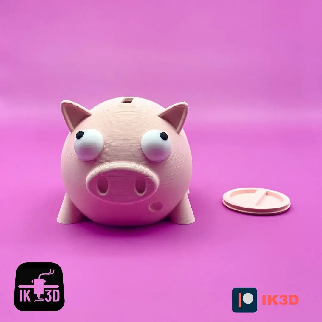 Sparschwein / Mehrteilig / Ohne Stützen / 3MF