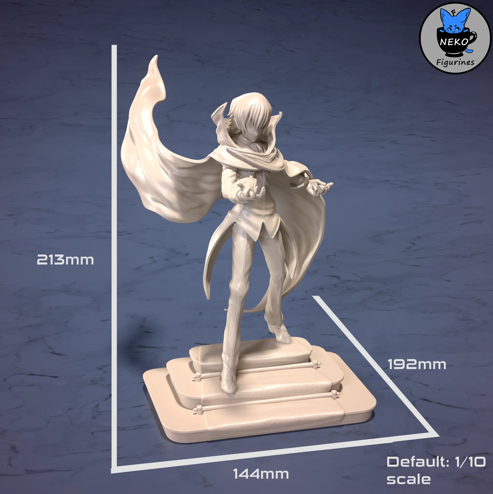 Lelouch and C.C - CODE GEASS Anime Figurine for 3D Printing