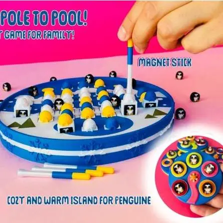 Penguin memory game for family friends and children